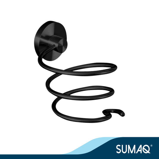 Porta secadora mod. Malu acero inoxidable negro