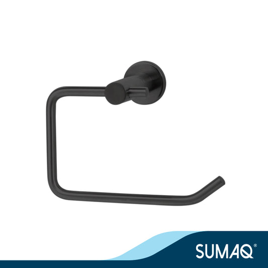 Papelera circular con tope curvo mod. Kina acero inoxidable negro