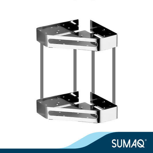 Esquinero doble bases solida mod. Ducandi acero inoxidable