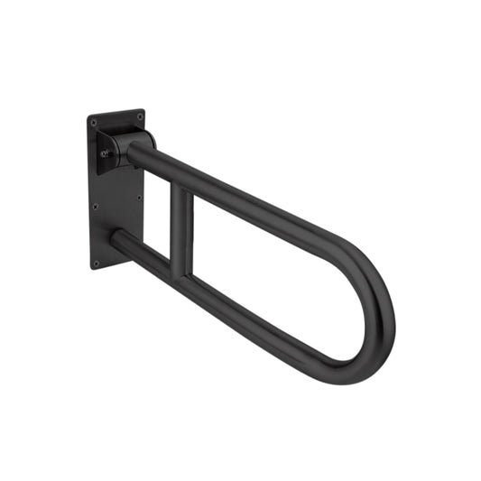 Barra de seguridad plegable acero inoxidable negro