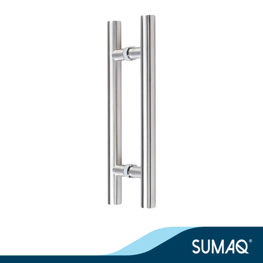 Manillon para puerta de vidrio mod. Hash acero inoxidable