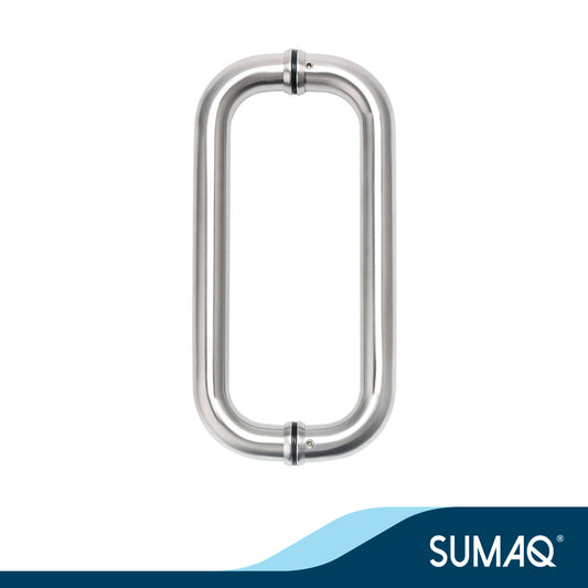 Manillon para puerta de vidrio mod. C  acero inoxidable